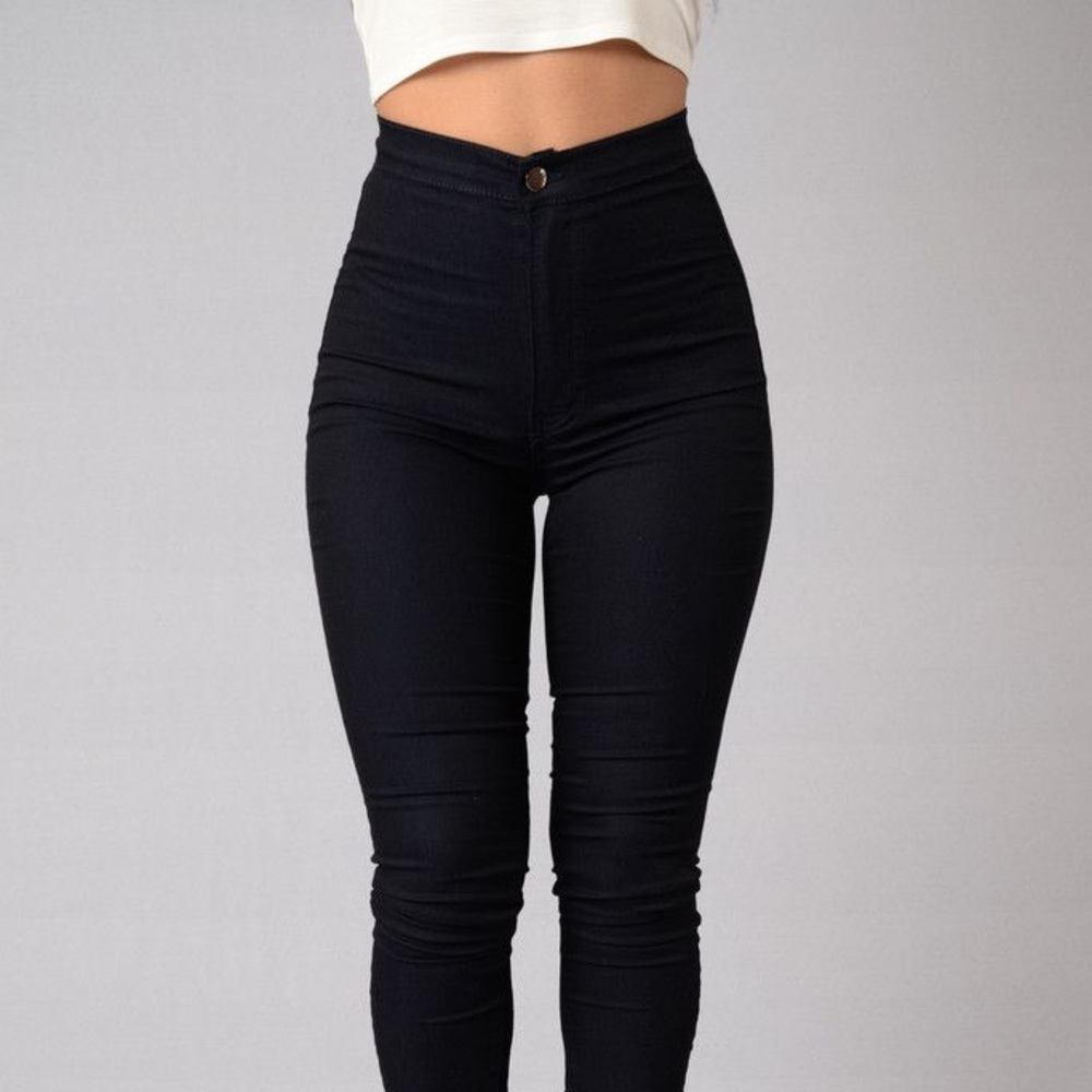 Black skinny High waisted pants